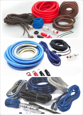 Niederspannungs Kupfer-Leistungsverstärker Drähte Kabel Installations-Kit Kabel Stromdraht OFC CCA