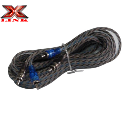 17ft 2-Kanal-RCA-Audio-Verbindung Kabel Gold-Verbindung Farbe und Geräuschreduktion