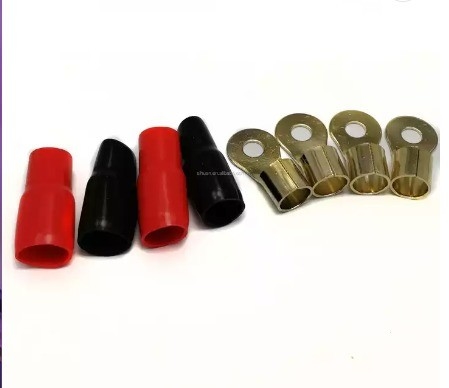 1/0 AWG Zinnkopf-Lugs Ring-Terminals Anschlüsse mit Wärmeschrumpfung