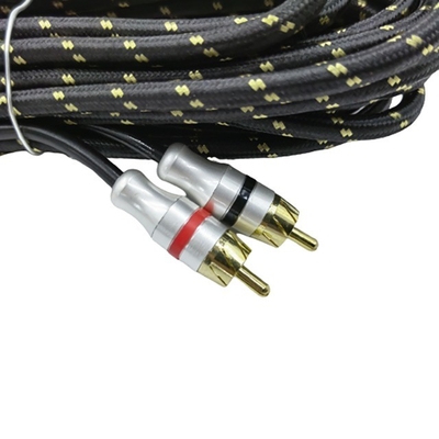 5.5mm Außendurchmesser PVC-Auto-RCA-Kabel mit Jackett 2M-2M für High-End-Performance