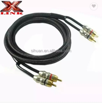 5m Gold-Anschluss CCA-Leiter Audio-Ball RCA-Kabel für Auto-Heimsystem Audio-Integration
