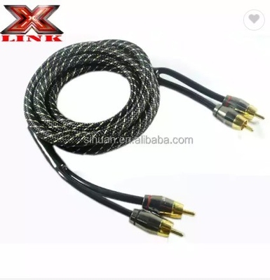 Audiophile Twisted Pair OFC Car Audio Interconnect RCA Kabel 10m mit weichem PVC Jacket
