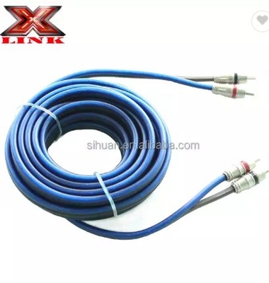 Audiophile Twisted Pair OFC Car Audio Interconnect RCA Kabel 10m mit weichem PVC Jacket