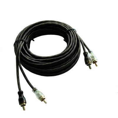 1 Fuß Silber OFC Kupferkabel doppelt geschütztes Auto-Audio-Kabel Verbindung mit PVC-Jackett