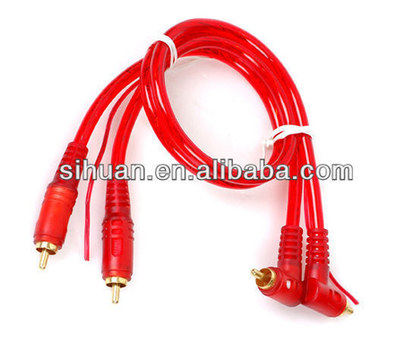 OFC 100% Kupferleiter 2-Kanal-RCA-Audio-Kabel für Auto- und Heimaufbau