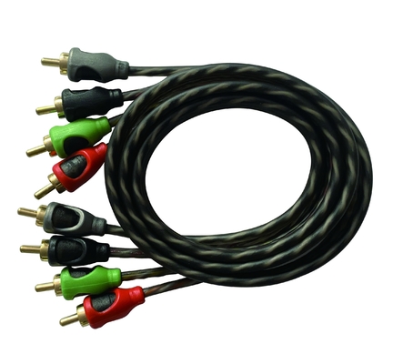 OFC 100% Kupferleiter 2-Kanal-RCA-Audio-Kabel für Auto- und Heimaufbau