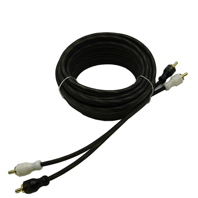 Orange Isolation 5,2 Meter 17 Fuß verdrehtes RCA-Kabel AV für flexibles Auto-Audio