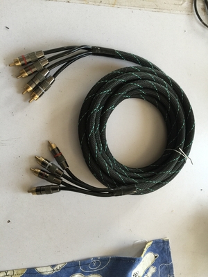 PVC langlebige Sauerstofffreie Kupfer-RCA-Kabel für Auto-Audio-Verbindung
