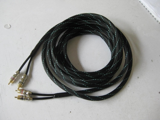 PVC langlebige Sauerstofffreie Kupfer-RCA-Kabel für Auto-Audio-Verbindung
