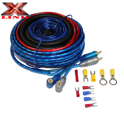 12V Gleichspannung OFC Kupfer 4 Gauge Auto-Audio-Verstärker und Unterteile Installationsverkabelung Kit mit PVC Jacket