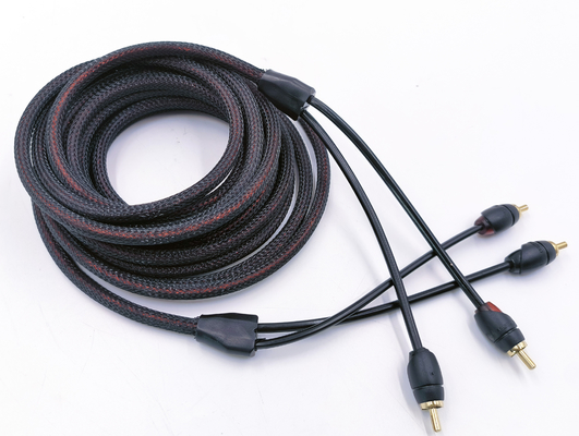 PVC langlebige Sauerstofffreie Kupfer-RCA-Kabel für Auto-Audio-Verbindung