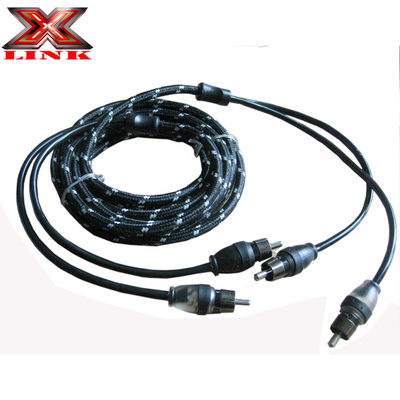 17ft 2-Kanal-RCA-Audio-Verbindung Kabel Gold-Verbindung Farbe und Geräuschreduktion
