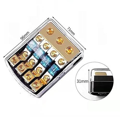 Kompakter 12V Mini ANL AFS Sicherungshalter für Auto-Boot-Audiosystem-Goldplattierte Steckverbinder