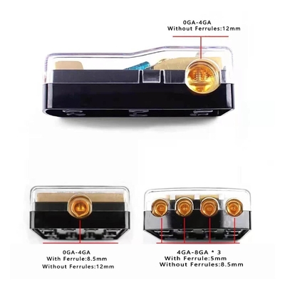 Kompakter 12V Mini ANL AFS Sicherungshalter für Auto-Boot-Audiosystem-Goldplattierte Steckverbinder