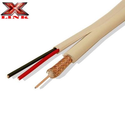 20 AWG Solid Copper RG-59 Koaxial CCTV-Kabel mit BNC-Anschluss und 18/2 Stromkabel