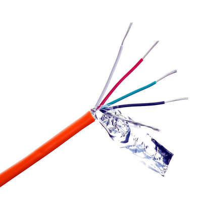 PVC-isolierter Kupfer Multi-Core 4-Core 24AWG-Brandmelderkabel für Sicherheitssysteme