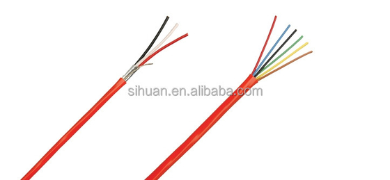 Zinnige CCA 18 AWG 2/C FPLR Brandmelderkabel 1000 Ft Rot Kupferleiterschutz