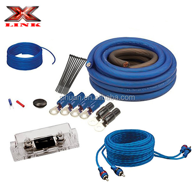 Gold Connector Twisted Pair 0 4 8 GA AWG OFC CCA Auto Auto Audio Verstärker Verstärker Installation Verkabelung Kits für Autohörer