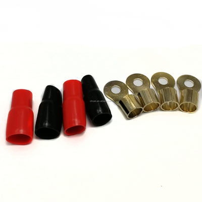 Gold Connector Twisted Pair 0 4 8 GA AWG OFC CCA Auto Auto Audio Verstärker Verstärker Installation Verkabelung Kits für Autohörer