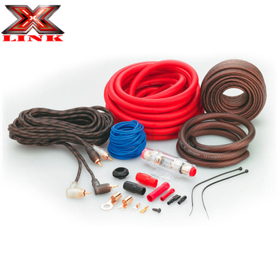 Gold Connector Twisted Pair 0 4 8 GA AWG OFC CCA Auto Auto Audio Verstärker Verstärker Installation Verkabelung Kits für Autohörer