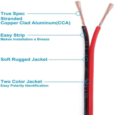 Flexible Wire Ext 2pin 2 Color Rot schwarz Kabel für LED-Streifen Erweiterungsleitungen