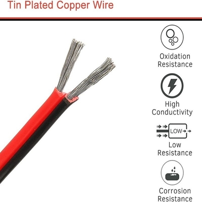 Flexible Wire Ext 2pin 2 Color Rot schwarz Kabel für LED-Streifen Erweiterungsleitungen