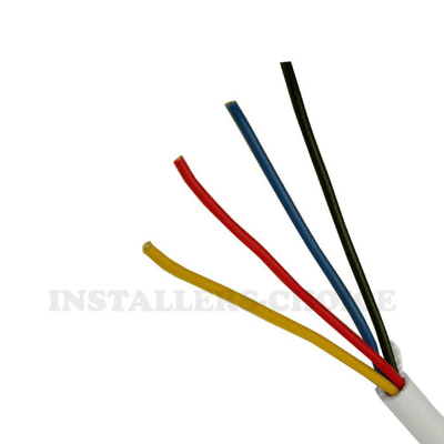 Robuste PVC isolierte Kupferleiter Brandwarnsystem Rotjacke 2 Kern Alarmkabel