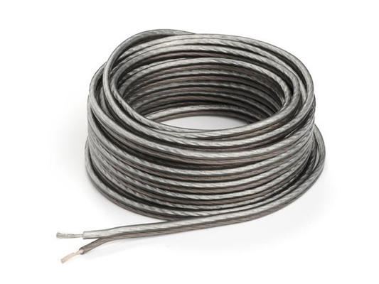 Flexible 12ga OFC Kupfer-Audio-Lautsprecherdraht mit weichem PVC-Jackett und Goldanschluss