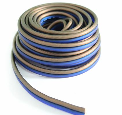 Flexible 12ga OFC Kupfer-Audio-Lautsprecherdraht mit weichem PVC-Jackett und Goldanschluss