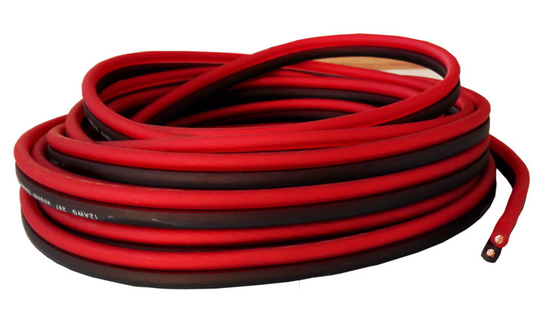 Flexible 12ga OFC Kupfer-Audio-Lautsprecherdraht mit weichem PVC-Jackett und Goldanschluss