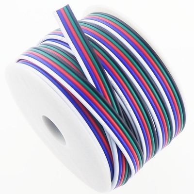 Flexible Drahtverlängerungsseile für LED-Band 1618 Gauge PVC Jacket RGBW RGB 3pin 4pin