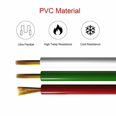 Flexible Drahtverlängerungsseile für LED-Band 1618 Gauge PVC Jacket RGBW RGB 3pin 4pin