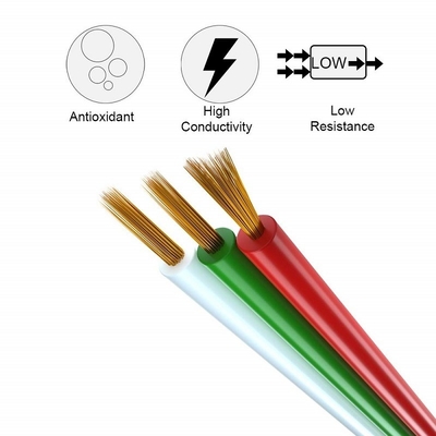 Flexible Drahtverlängerungsseile für LED-Band 1618 Gauge PVC Jacket RGBW RGB 3pin 4pin