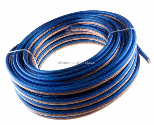 Durchsichtige Flexible Auto Audio Lautsprecherkabel Transparente PVC Jacke 14 Awg