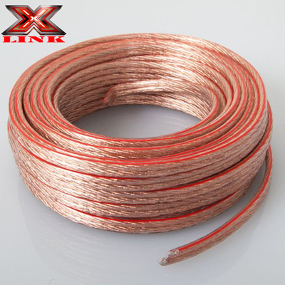 10AWG 10/2 Gauge Car Home Audio Lautsprecherdraht mit superklarer, flexibler, transparenter PVC-Jacke und eingelagertem CCA-Innenleiter