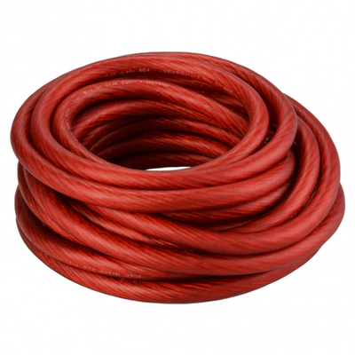 Flexible Durchsichtig Blau Rot 1/0 GA AWG Stromkabel für Auto-Audioverstärker