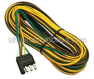 2.8X Außendurchmesser 4c 18AWG Binded Trailer Draht Kabel mit Stecker Bar Kupferleiter
