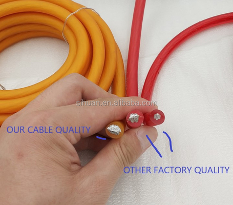 0 Gauge Auto-Audio-Verstärker-Stromkabel mit langlebiger PVC-Hülle und Kupferleiter
