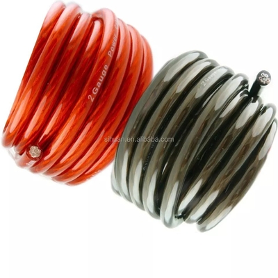 1/0 AWG Spannungsbreite Auto-Audio-Stromkabel Kupferplattierte Aluminiumleiter für die Stromversorgung