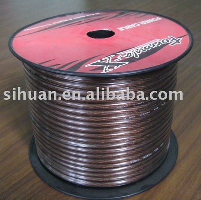 1/0 AWG Spannungsbreite Auto-Audio-Stromkabel Kupferplattierte Aluminiumleiter für die Stromversorgung