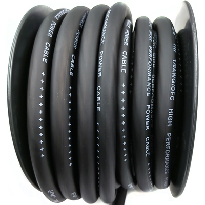 1/0 AWG Oversize Gauge 4/0 GA Auto Audio OFC Stromkabel Weichberührung Flexible PVC Jacke