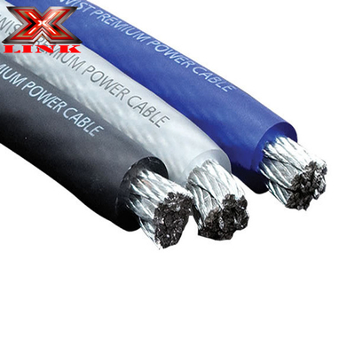Kupferplattierte Aluminiumleiter Flexibles Auto-Audio-Stromkabel mit PVC-Isolierung 0 4 8 Gauge in jeder Farbe