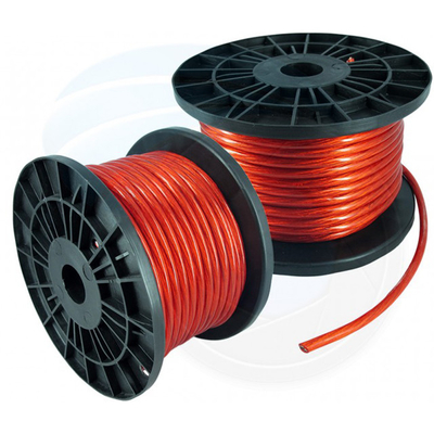 Kupferplattierte Aluminiumleiter Flexibles Auto-Audio-Stromkabel mit PVC-Isolierung 0 4 8 Gauge in jeder Farbe