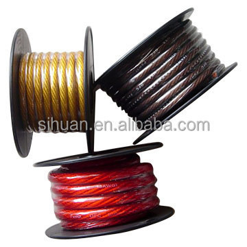 PVC CEA-2015-konforme 4 AWG-Stromkabel für Autoraudiosystem