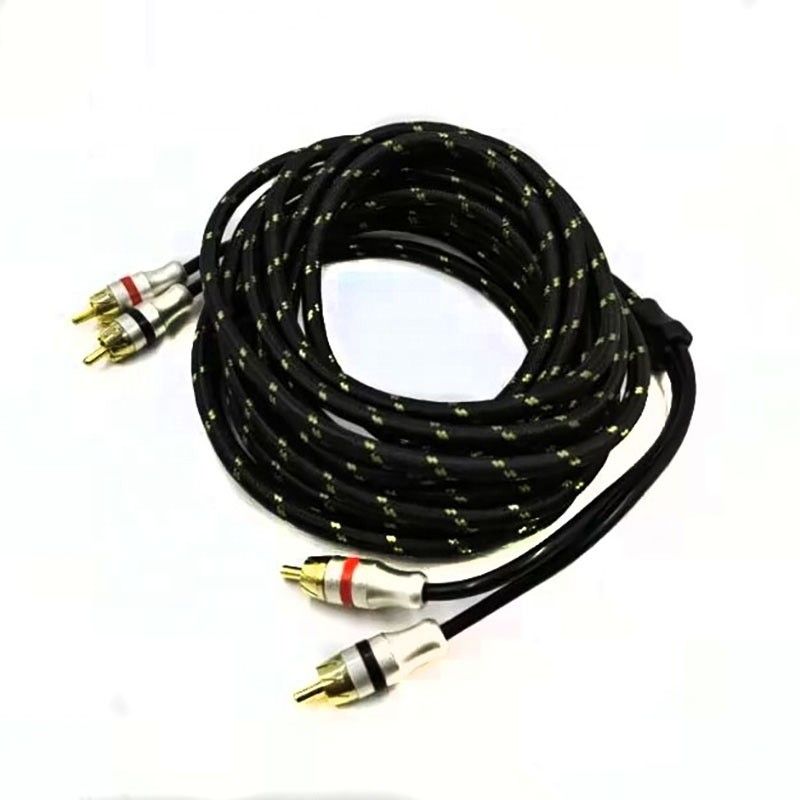 5.5mm Außendurchmesser PVC-Auto-RCA-Kabel mit Jackett 2M-2M für High-End-Performance