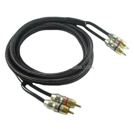 Audiophile Twisted Pair OFC Car Audio Interconnect RCA Kabel 10m mit weichem PVC Jacket