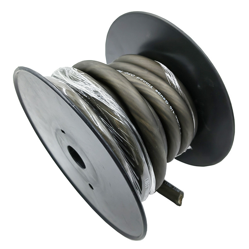 Superflexible Jacke 1/0 Spannungskabel aus Kupfer für Autoaudio 4 AWG