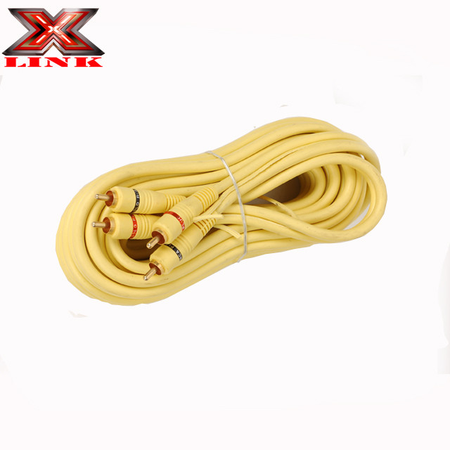 OFC 100% Kupferleiter 2-Kanal-RCA-Audio-Kabel für Auto- und Heimaufbau