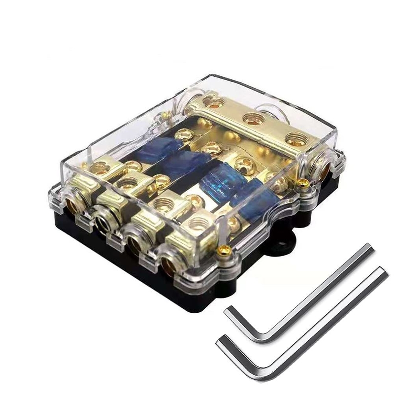 Kompakter 12V Mini ANL AFS Sicherungshalter für Auto-Boot-Audiosystem-Goldplattierte Steckverbinder