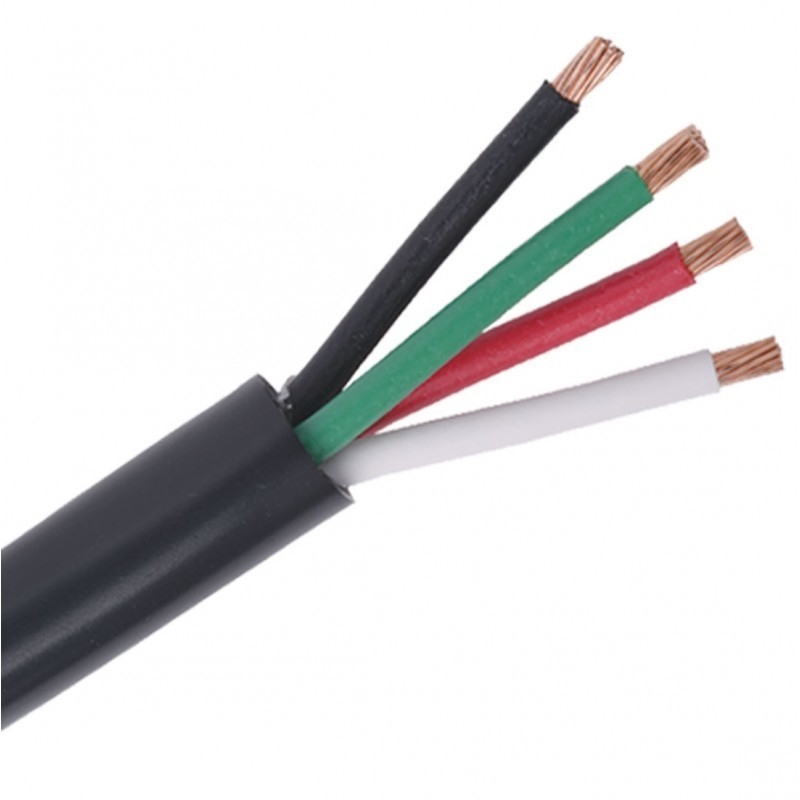 4 Leiter Industrie RVV Drahtkabel PVC beschichtet Kupfer für Auto Solar RV Inverter